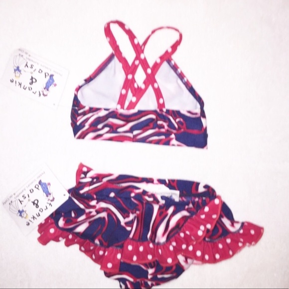 NEW FRANKIE & DAISY Toddler Bikini-Size 2T - Picture 2 of 3
